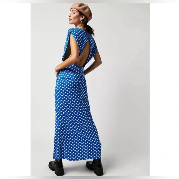 FREE PEOPLE Lakeside Mini hearts Printed Dress  Size XS NWT - Picture 11 of 11